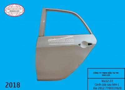 Cánh cửa sau bên L Kia 2012 770031Y020