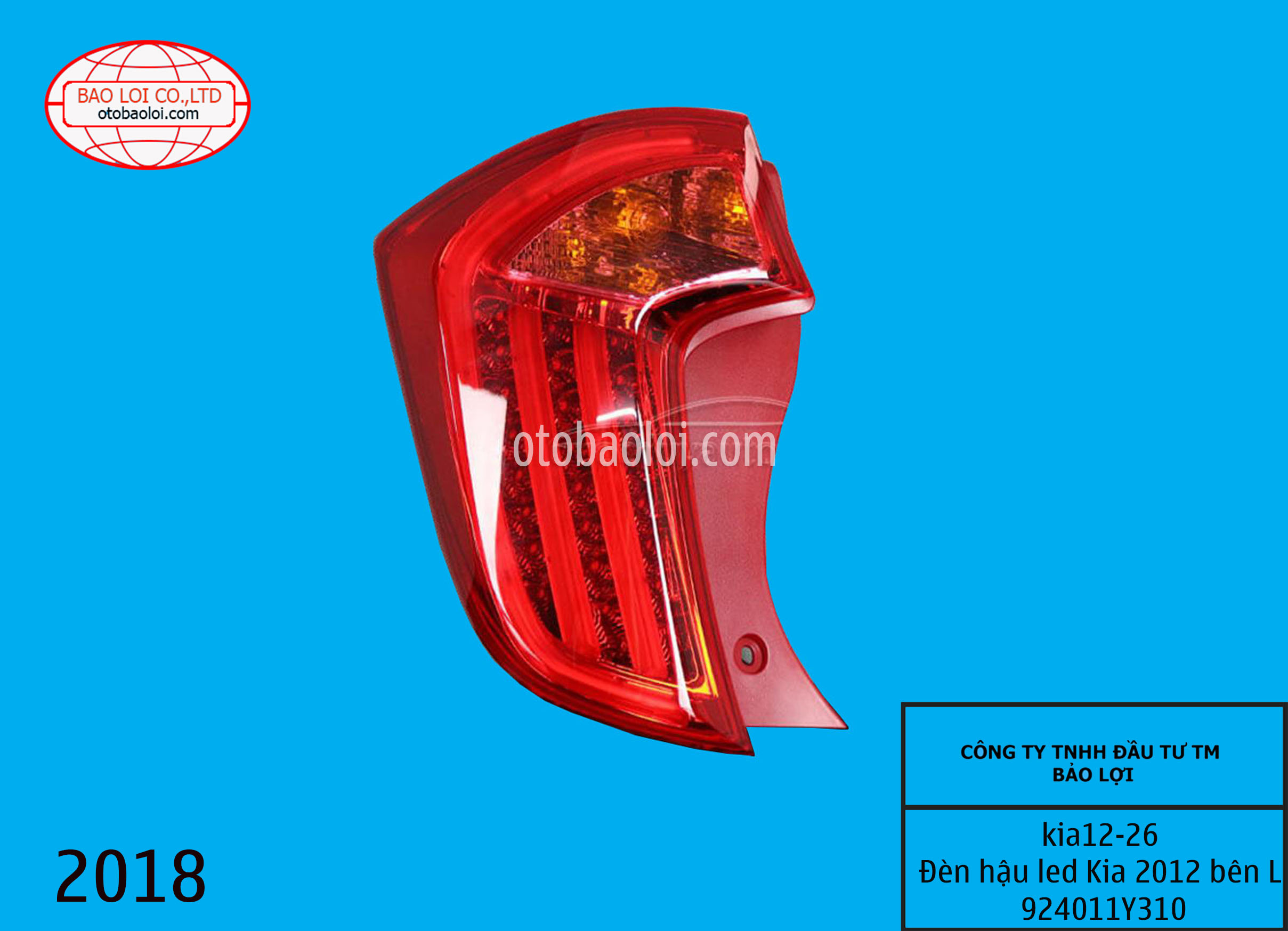 Đèn hậu led Kia 2012 bên L 924011Y310