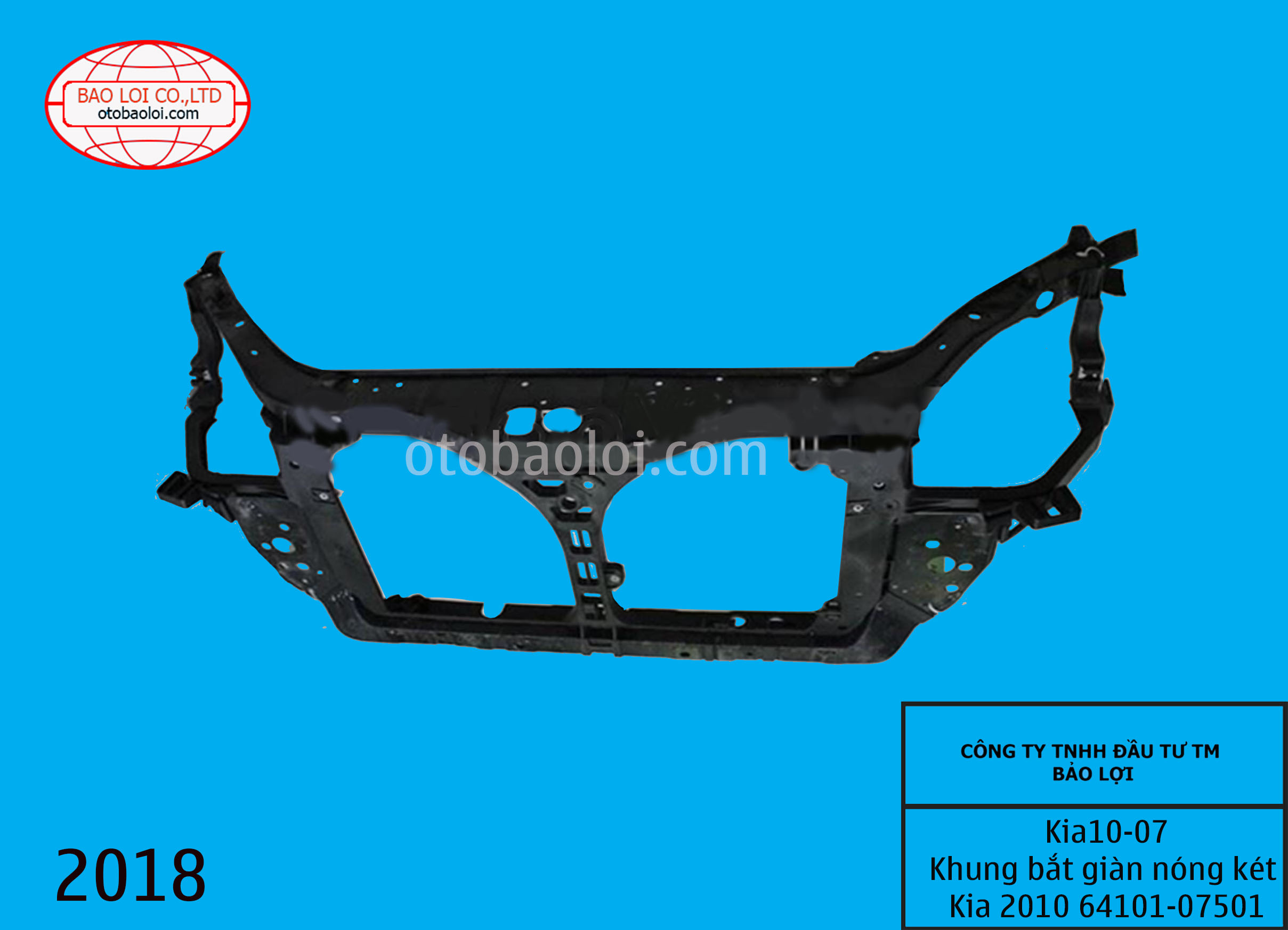 Khung bắt dàn nóng két nước Kia 2010 64101-07501