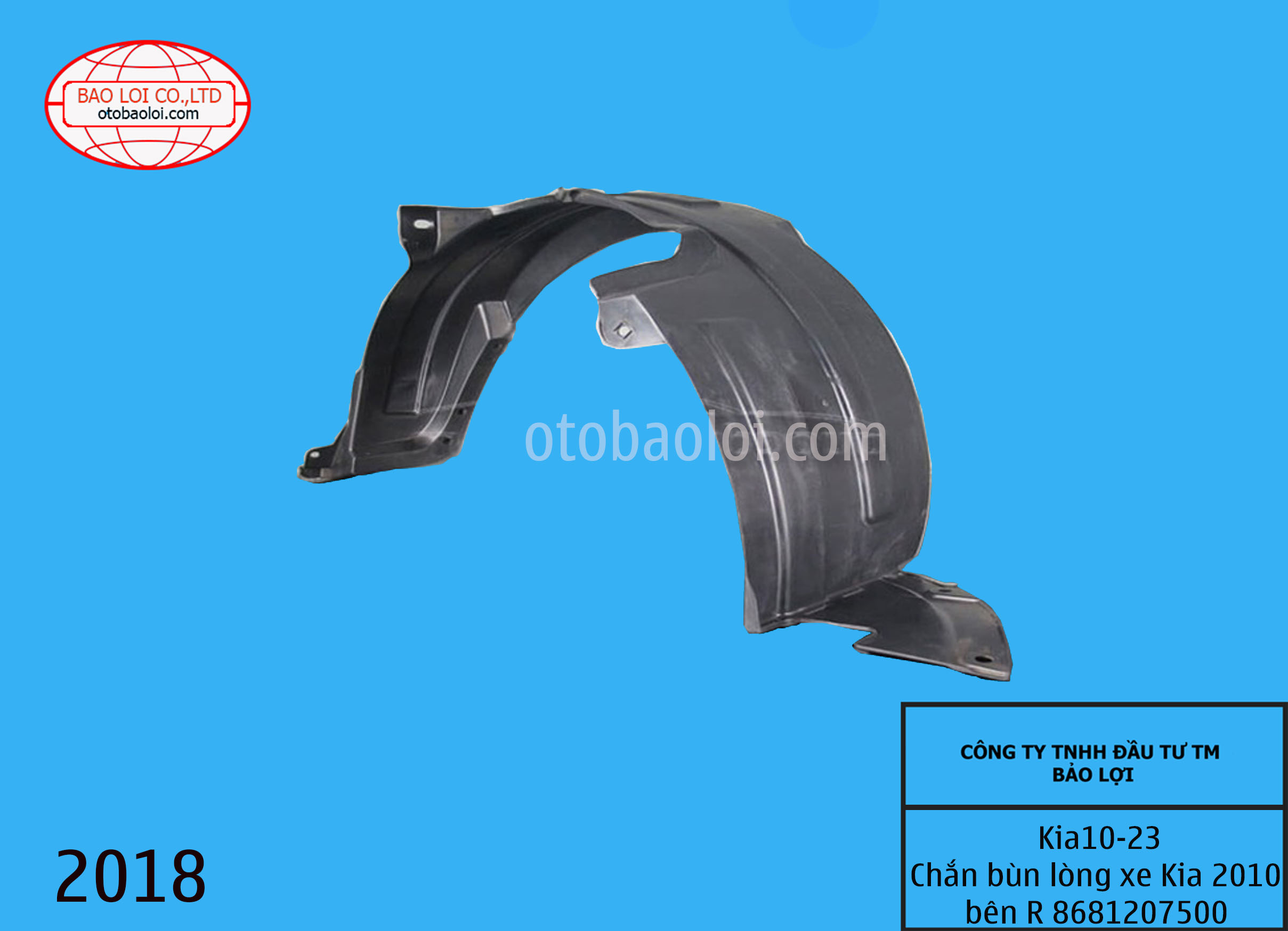 Chắn bùn lòng xe Kia 2010 bên R 8681207500