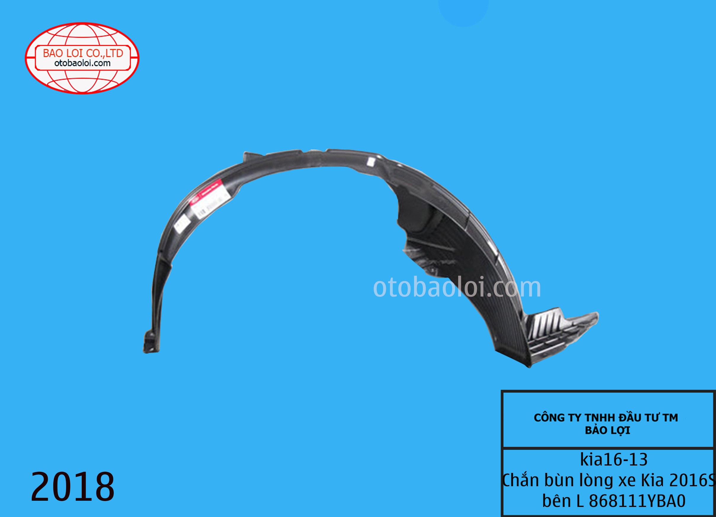 Chắn bùn lòng xe Kia 2016SI bên L 868111YBA0