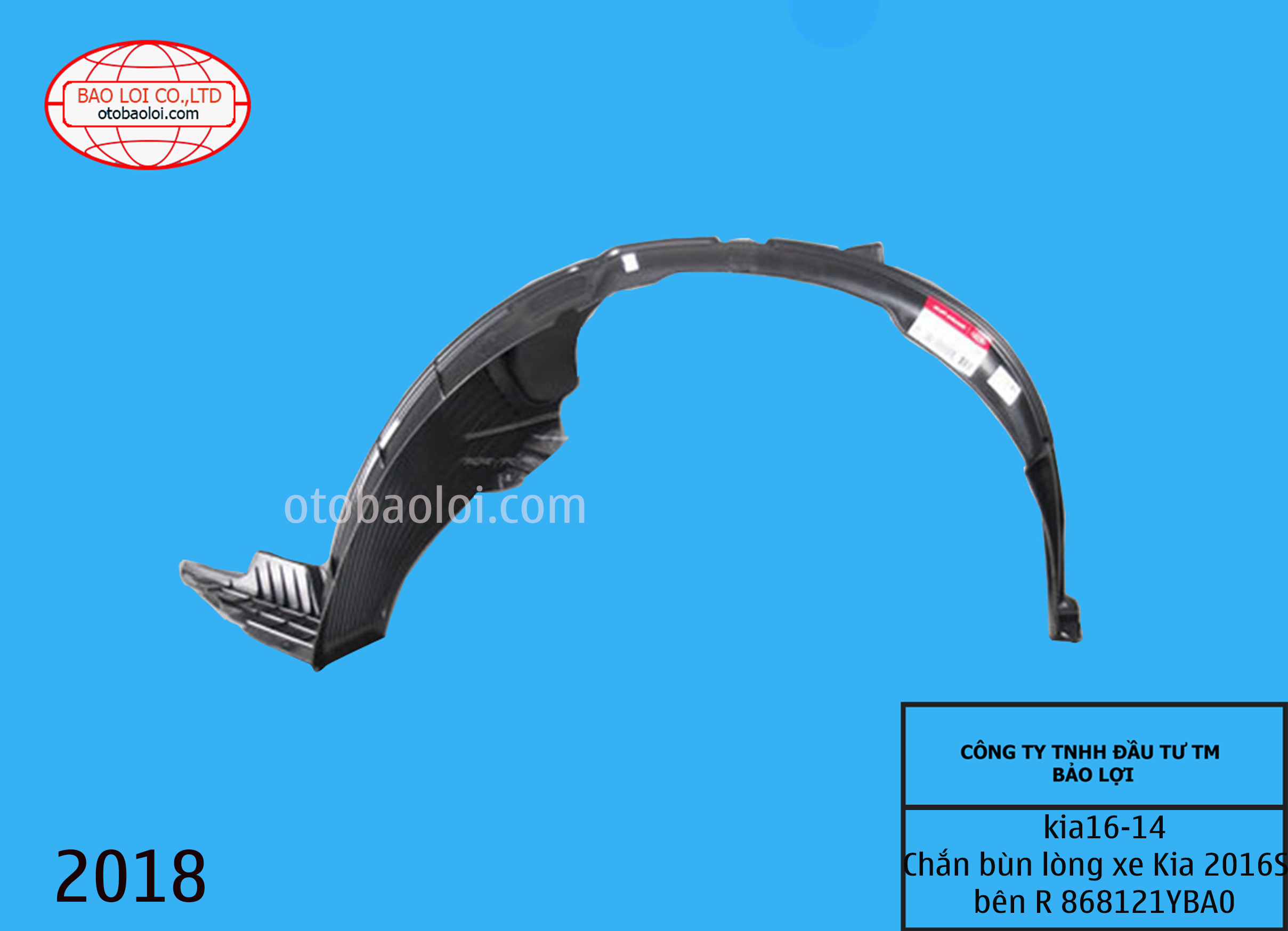 Chắn bùn lòng xe Kia 2016SI bên R 868121YBA0