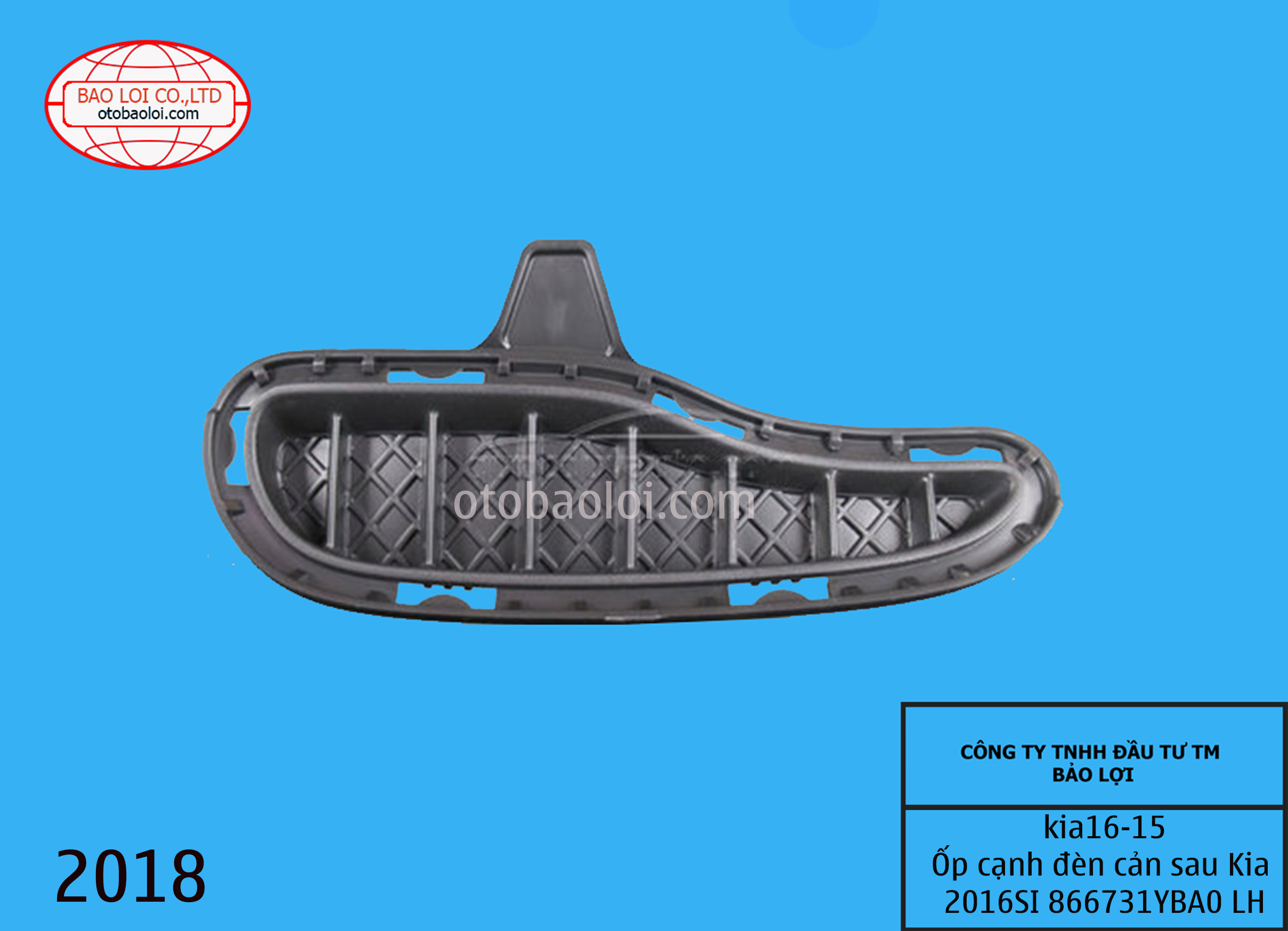 Ốp cạnh đèn cản sau Kia 2016SI 866731YBA0 LH