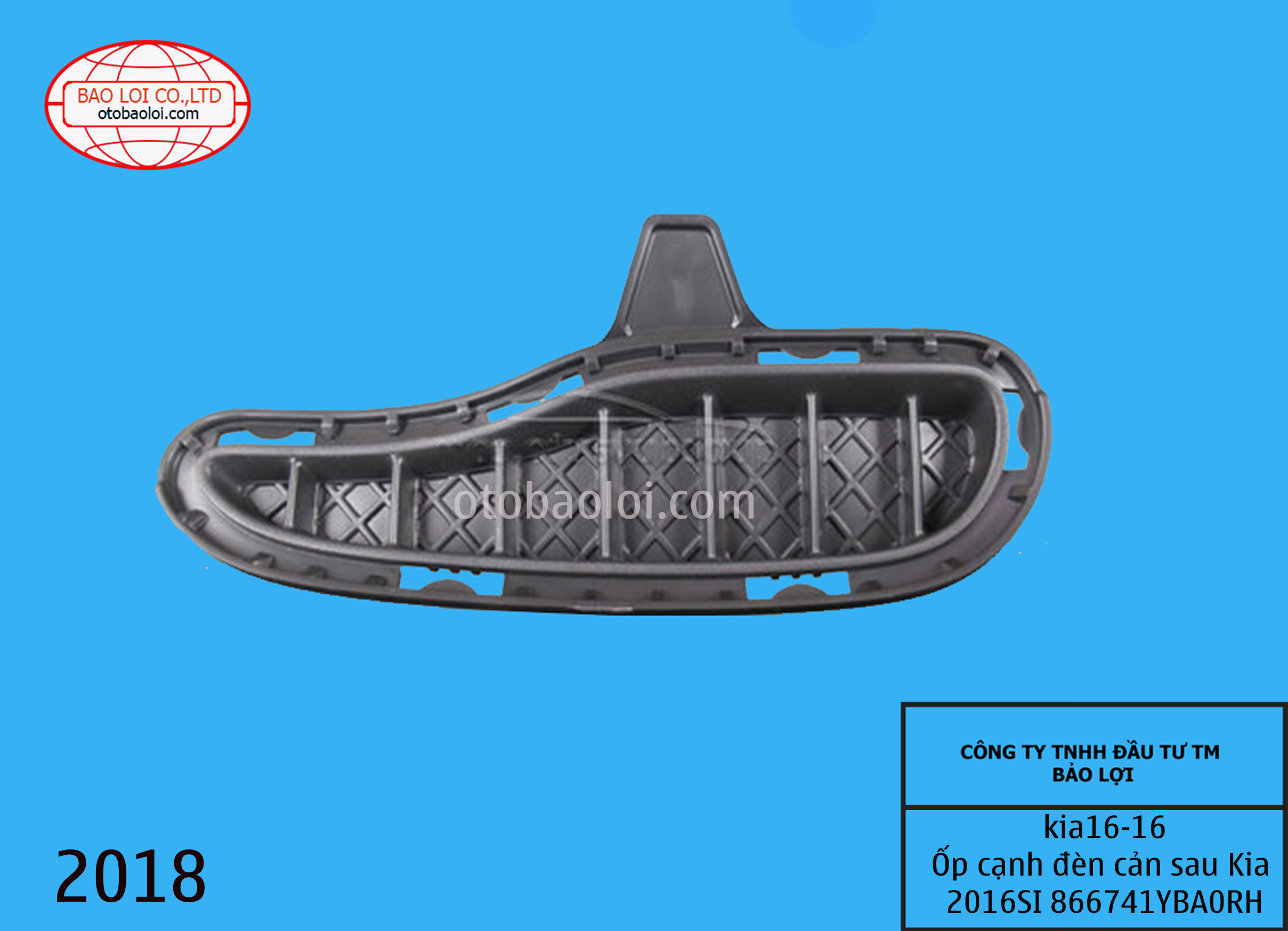 Ốp cạnh đèn cản sau Kia 2016SI 866741YBA0RH