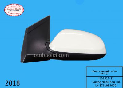 Gương chiếu hậu i10 không đèn, không gập điện bên LH 87610B4090