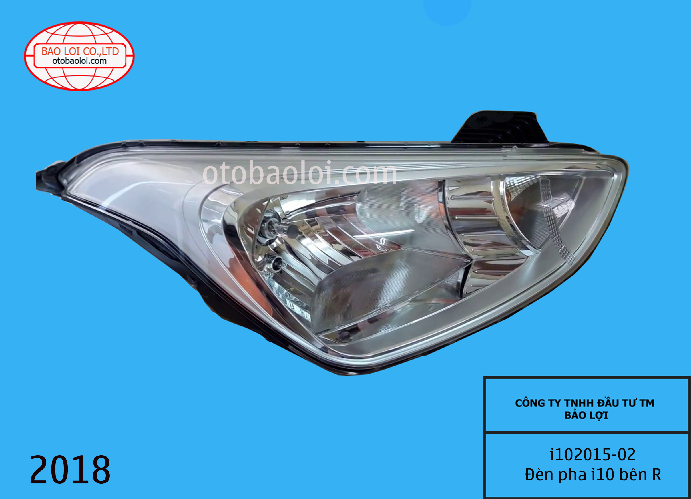 Đèn pha i10 2017 bên RH