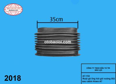 Ruột gà ống hút gió vuông 002 35cm