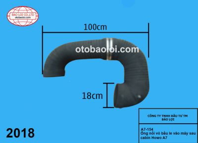 Ống nối vỏ bầu le vào máy sau cabin Howo A7