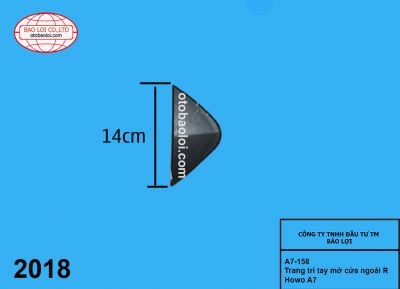 Trang trí tay mở cửa ngoài R Howo A7