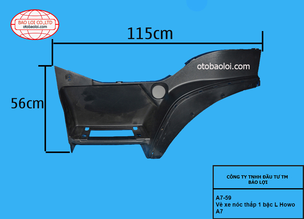  Vè xe nóc thấp 1 bậc L Howo A7