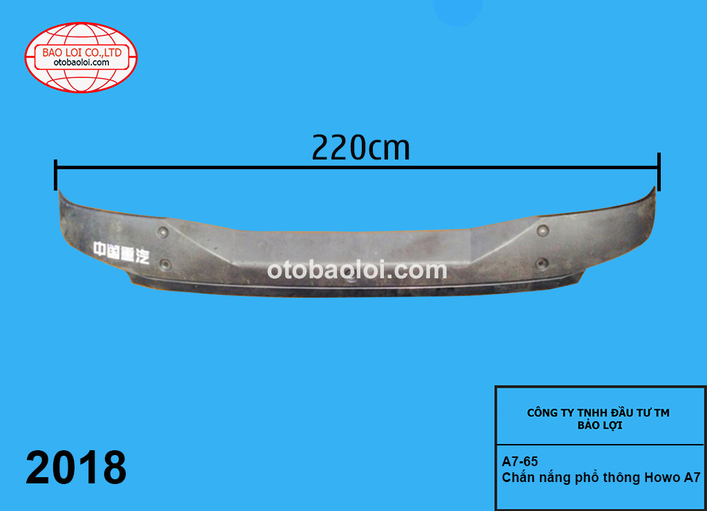 Chắn nắng phổ thông Howo A7