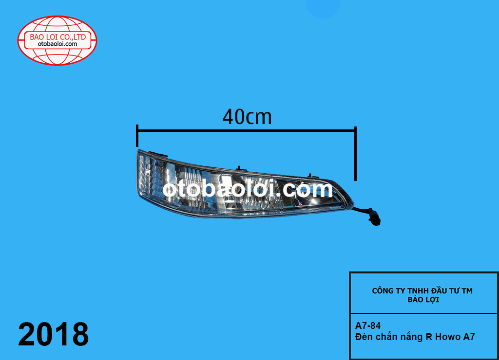 Đèn chắn nắng R Howo A7