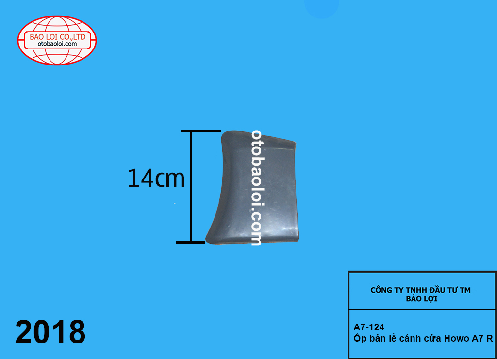 Ốp bản lề cánh cửa Howo A7 R