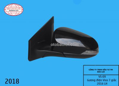 Gương điện Vios 7 giắc 2016 LH