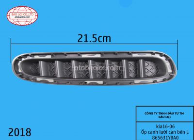 Ốp cạnh lưới cản bên L 865631YBA0