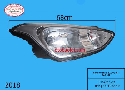 Đèn pha i10 bên RH 