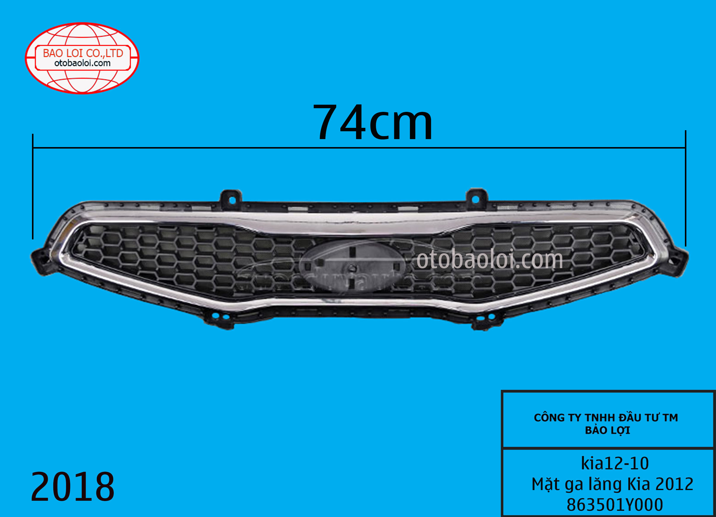 Mặt ga lăng Kia 2012 863501Y000