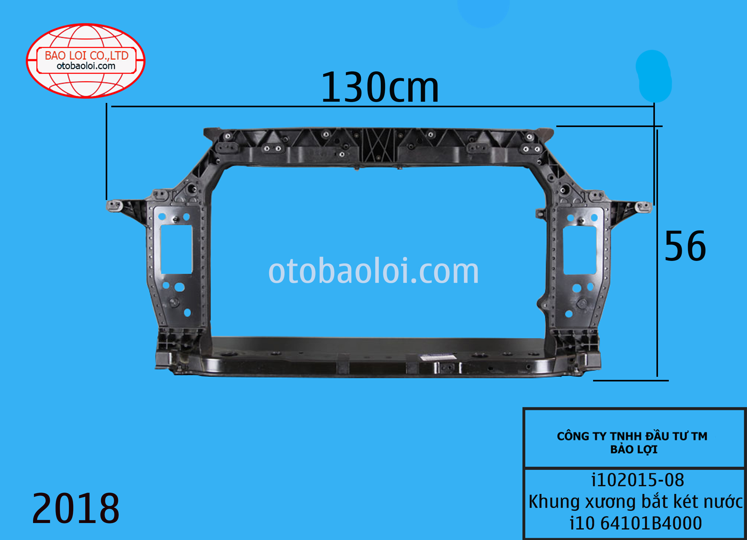 Khung xương  bắt két nước i10 64101B4000