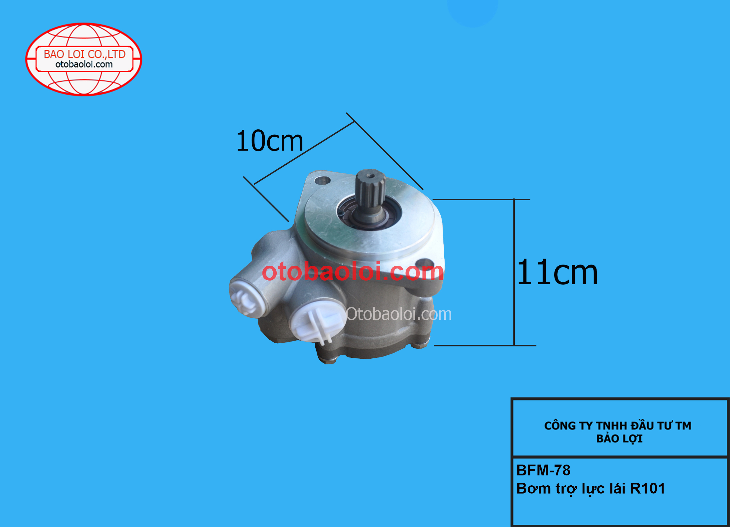 Bơm trợ lực lái cumin - R101