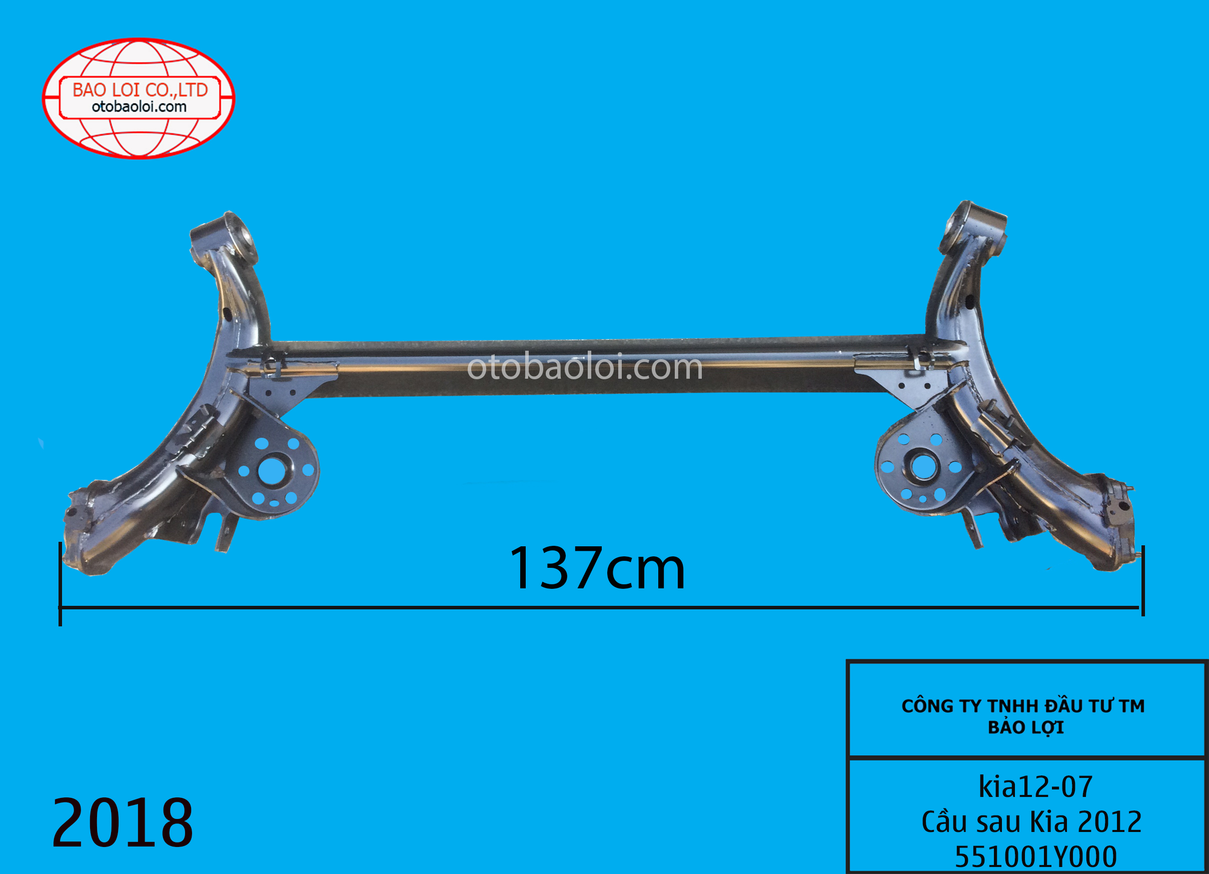 Cầu sau Kia 2012 551001Y000