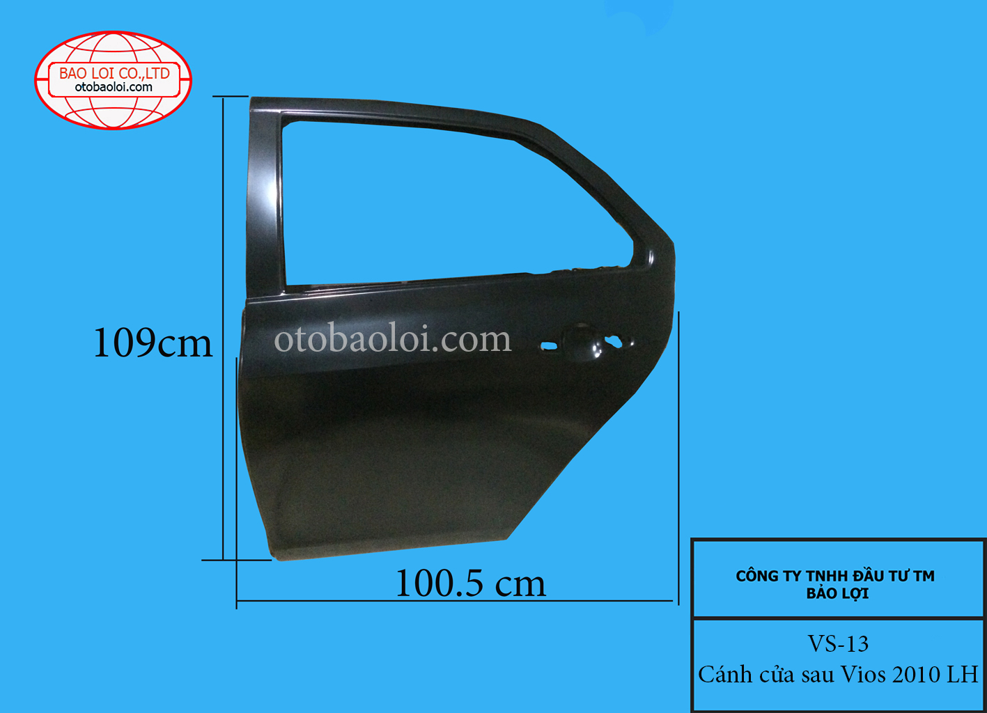 Cánh cửa sau Vios 2010 LH