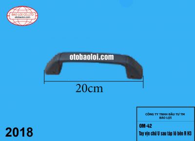 Tay vịn chữ U sau táp lô bên L H3