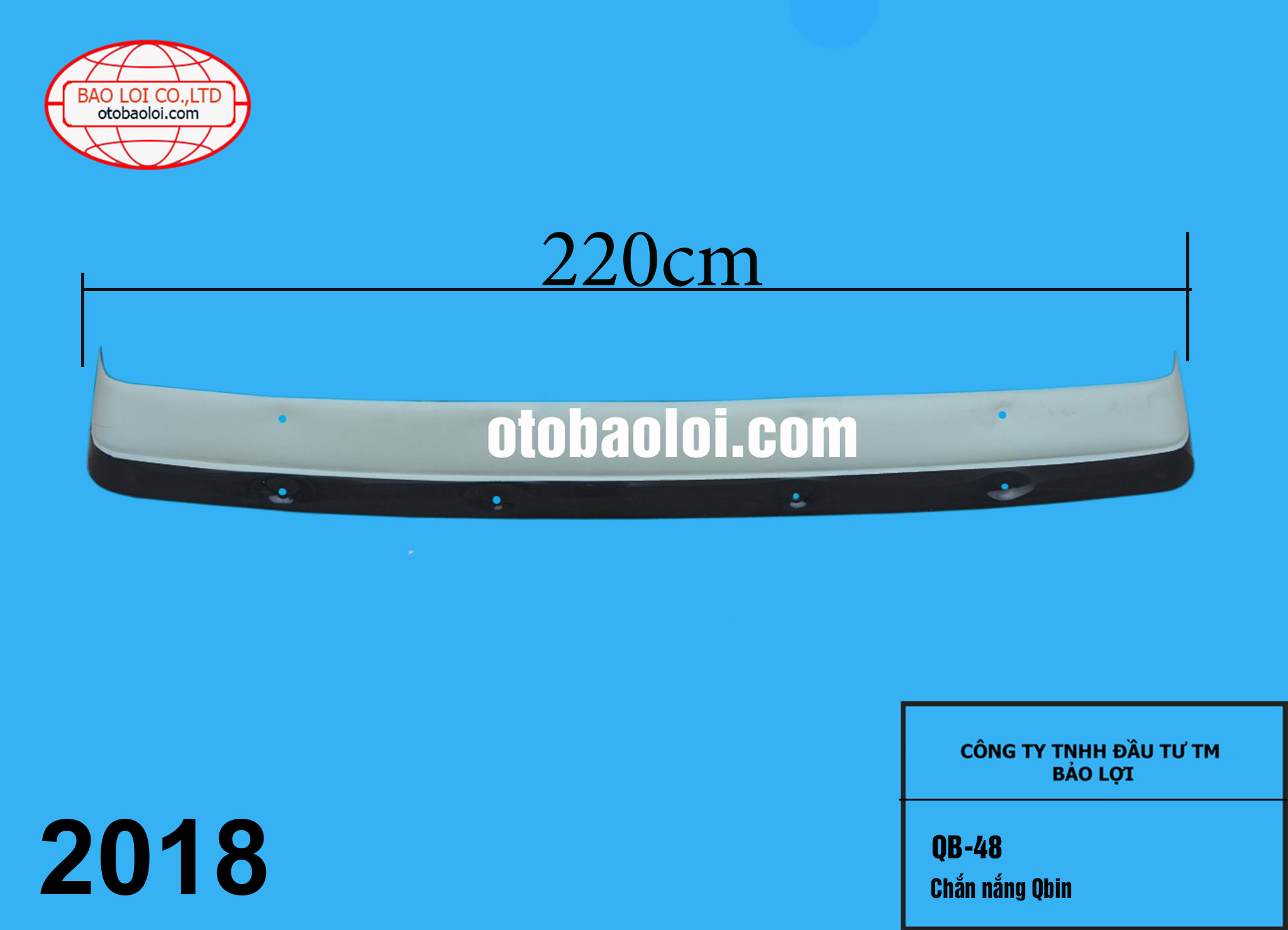 Chắn nắng Qbin 2m20