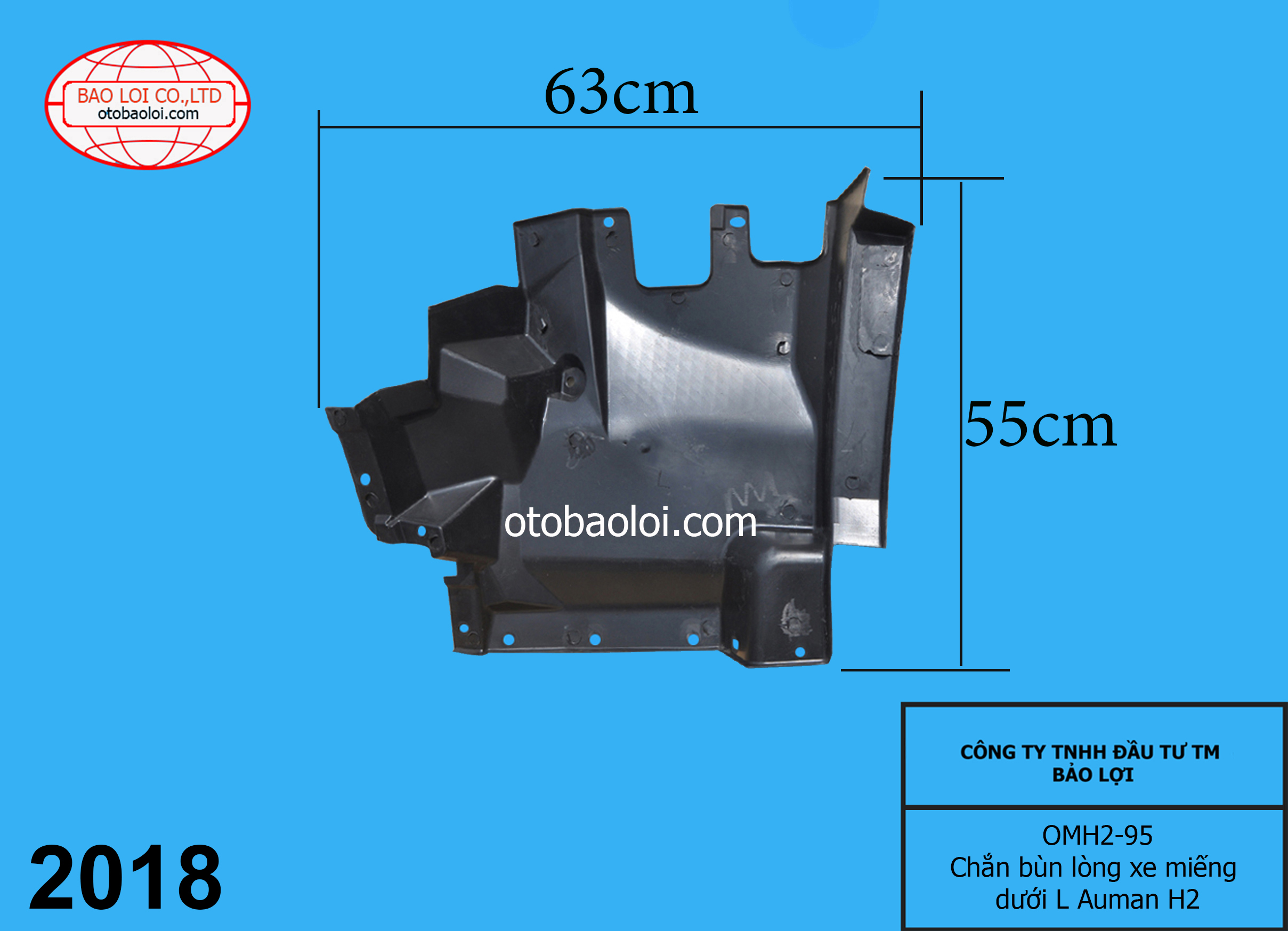 Chắn bùn lòng xe miếng dưới L Auman H2