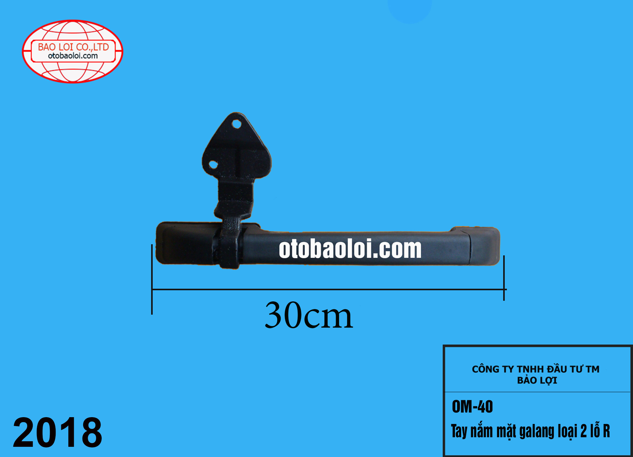Tay nắm mặt galang loại 2 lỗ R