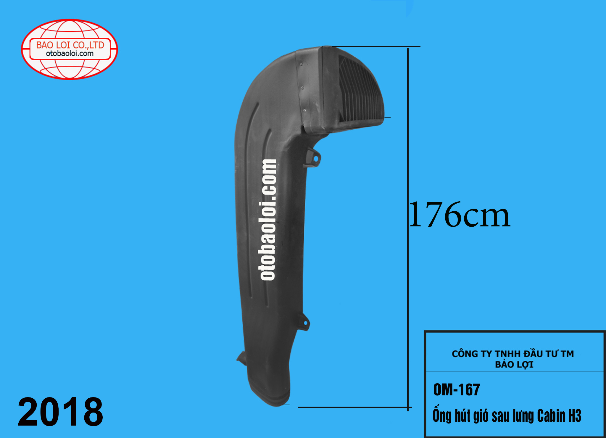 Ống hút gió sau lưng Cabin H3