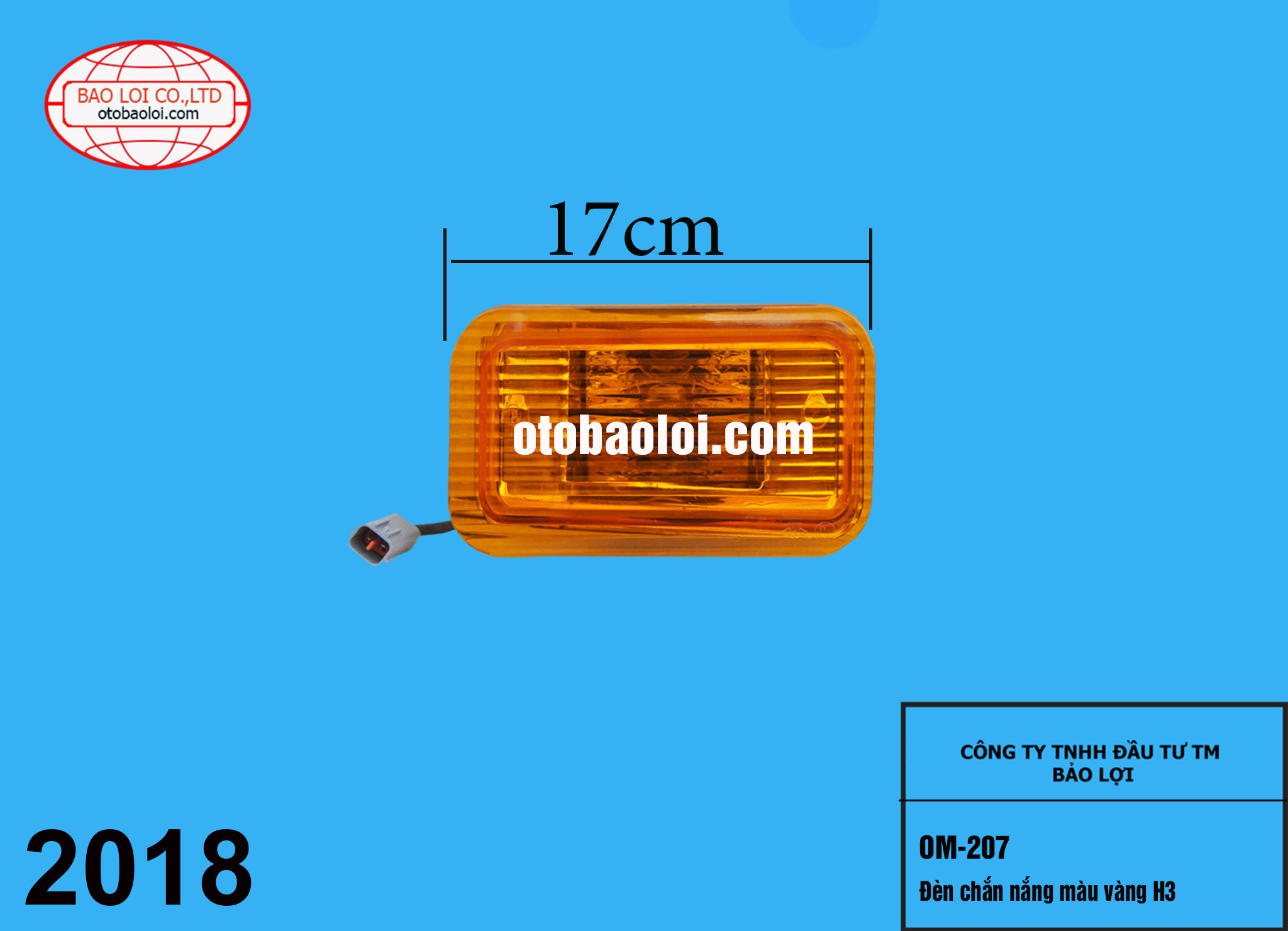Đèn chắn nắng màu vàng H3