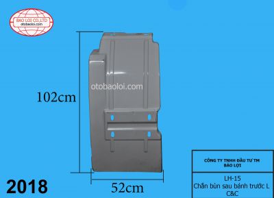 Chắn bùn sau bánh trước L C&C