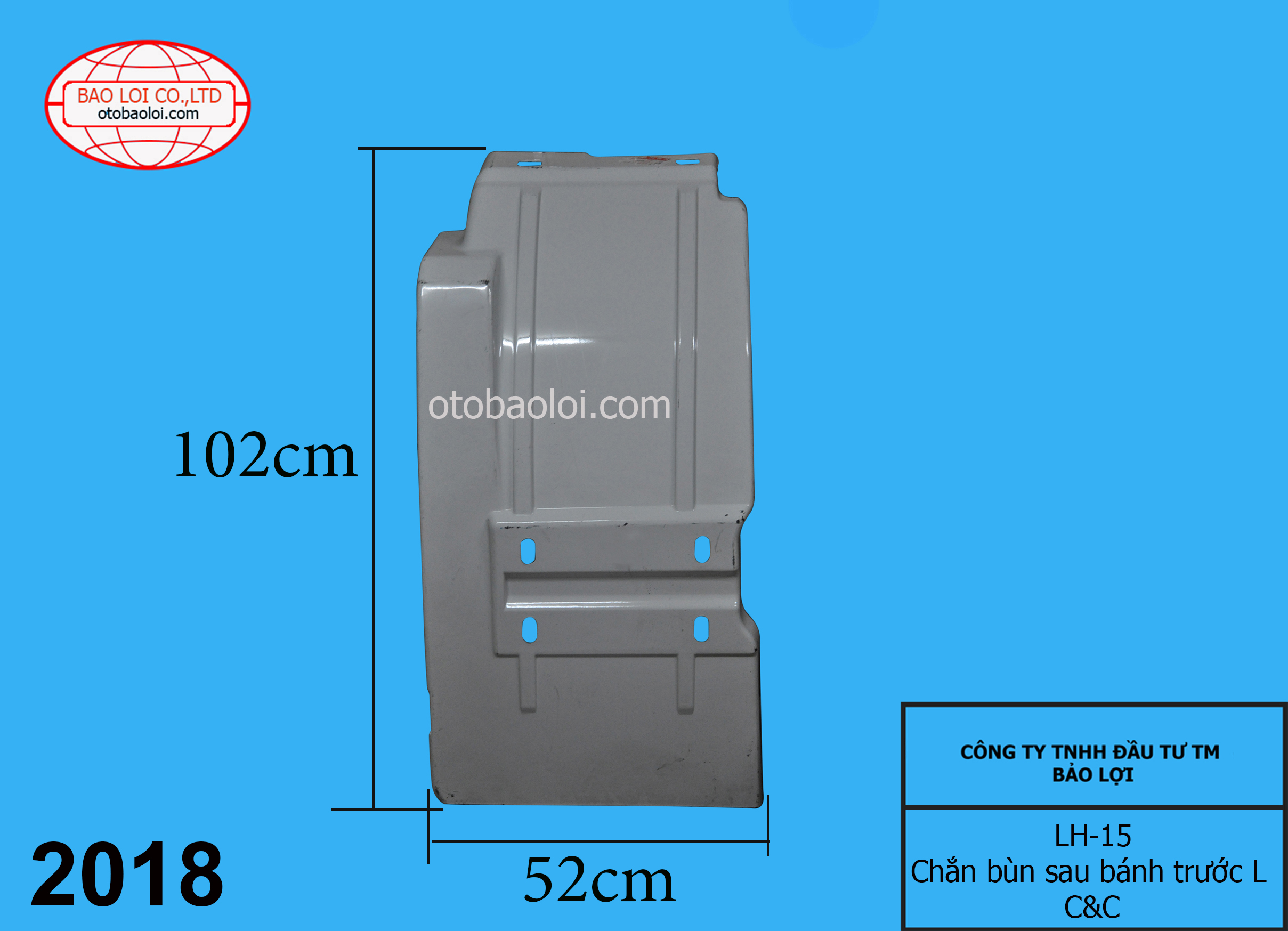 Chắn bùn sau bánh trước L C&C