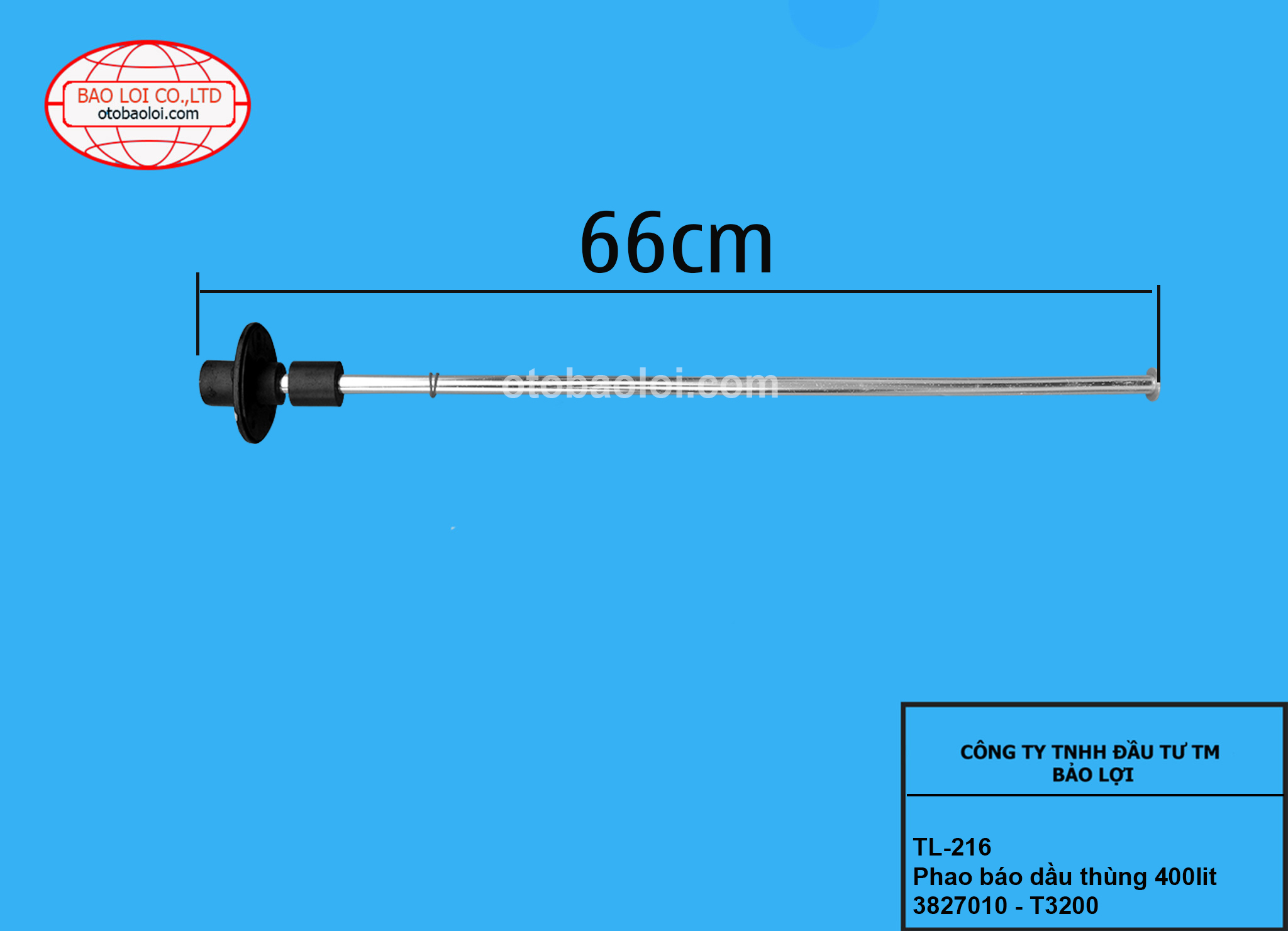 Phao báo dầu thùng 400lit dài 66 - 3827010 - T3200