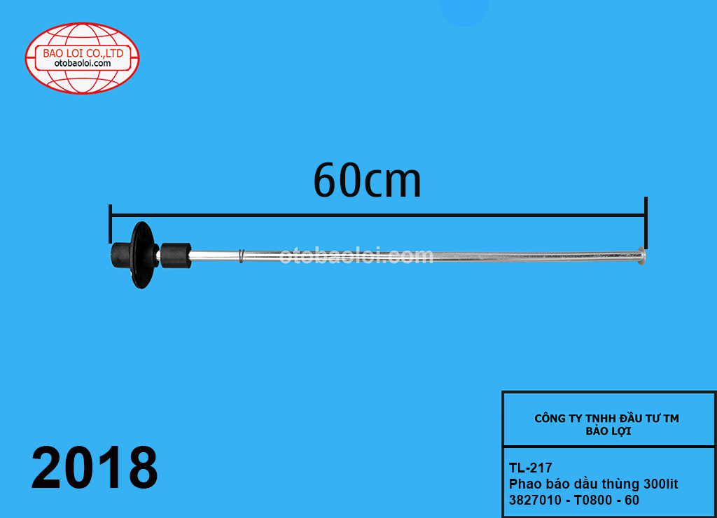Phao báo dầu thùng 300lit 3827010 - T0800 - 60