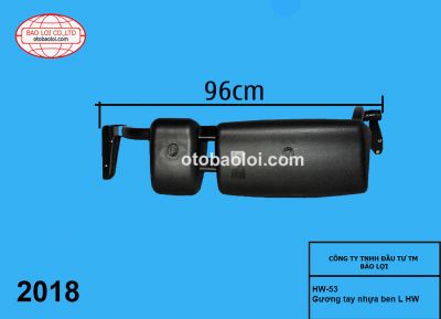 Gương tay nhựa ben L HW