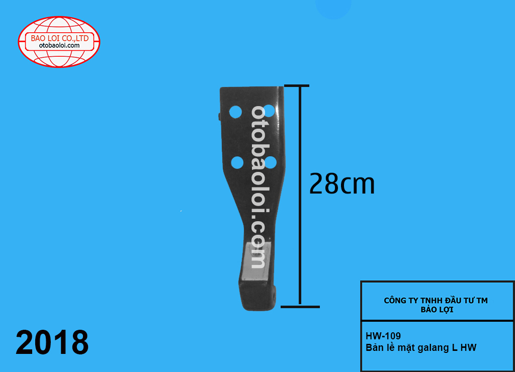 Bản lề mặt galang L HW