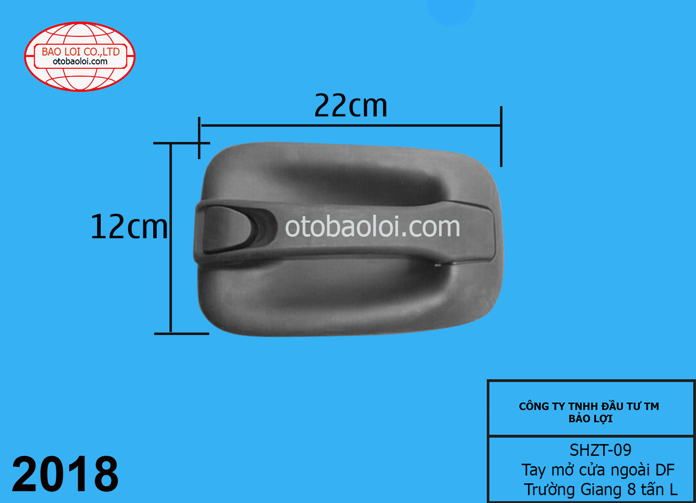 Tay mở cửa ngoài DF Trường Giang 8 tấn L