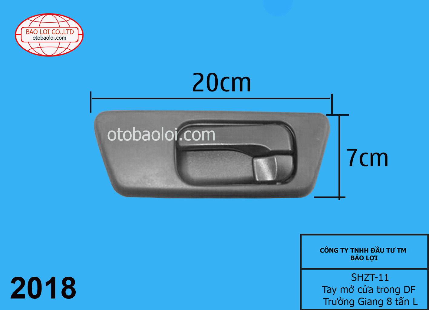 Tay mở cửa trong DF Trường Giang 8 tấn L