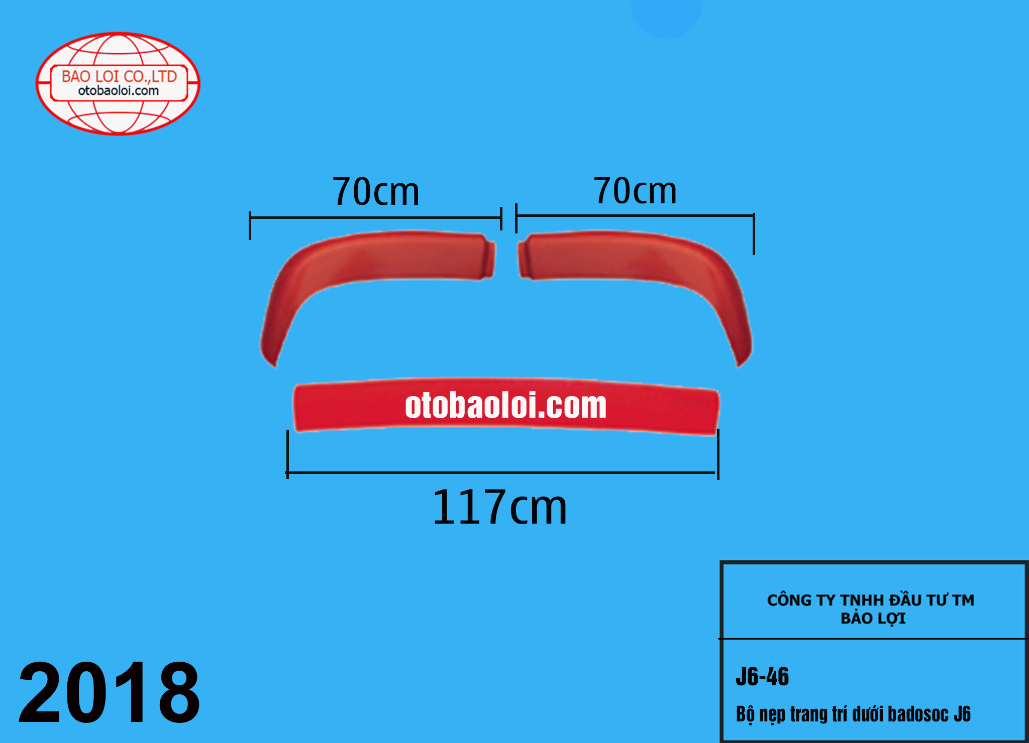 Bộ nẹp trang trí dưới badosoc J6