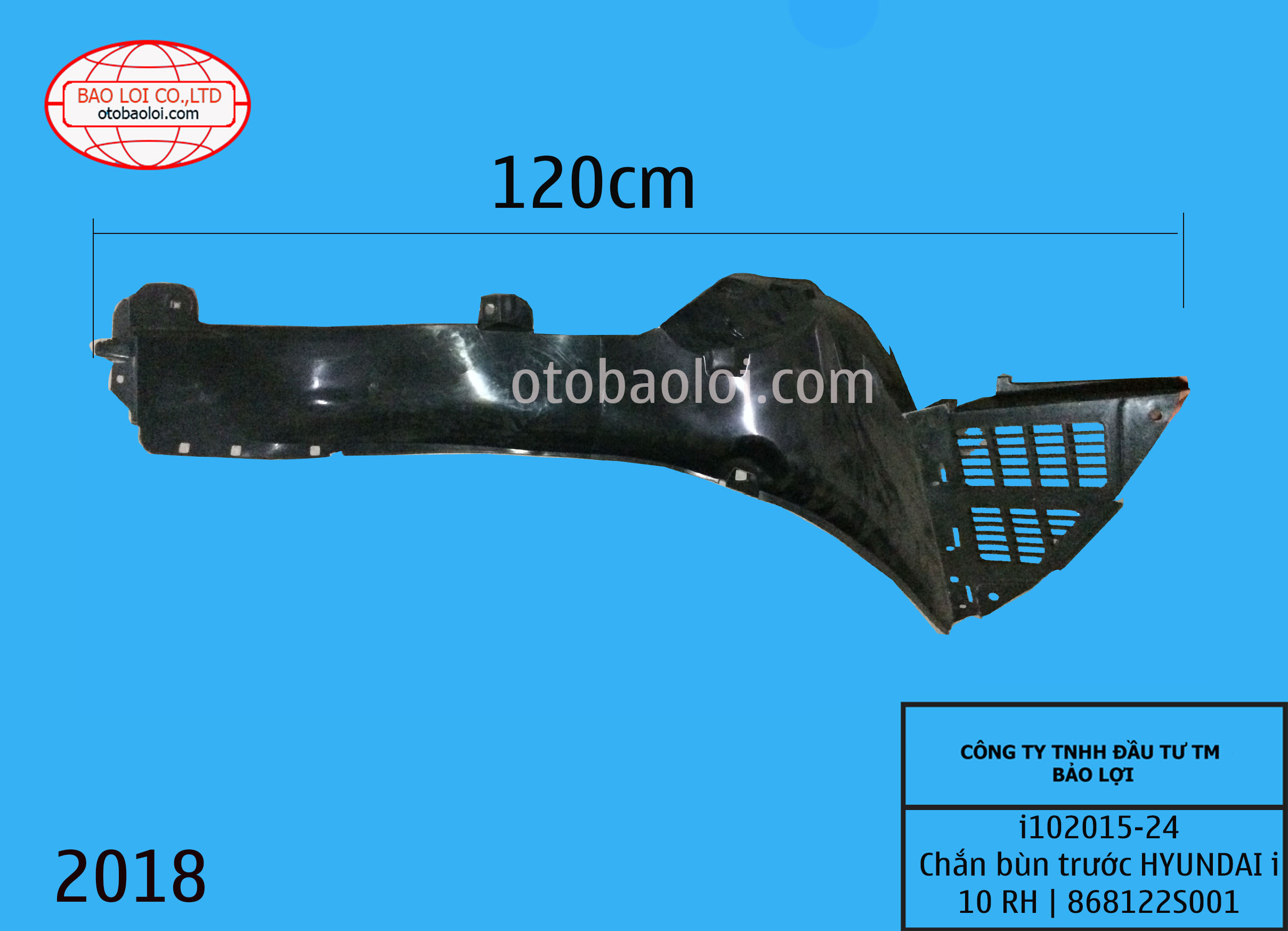 Chắn bùn trước  HYUNDAI i10  RH | 86812B4000