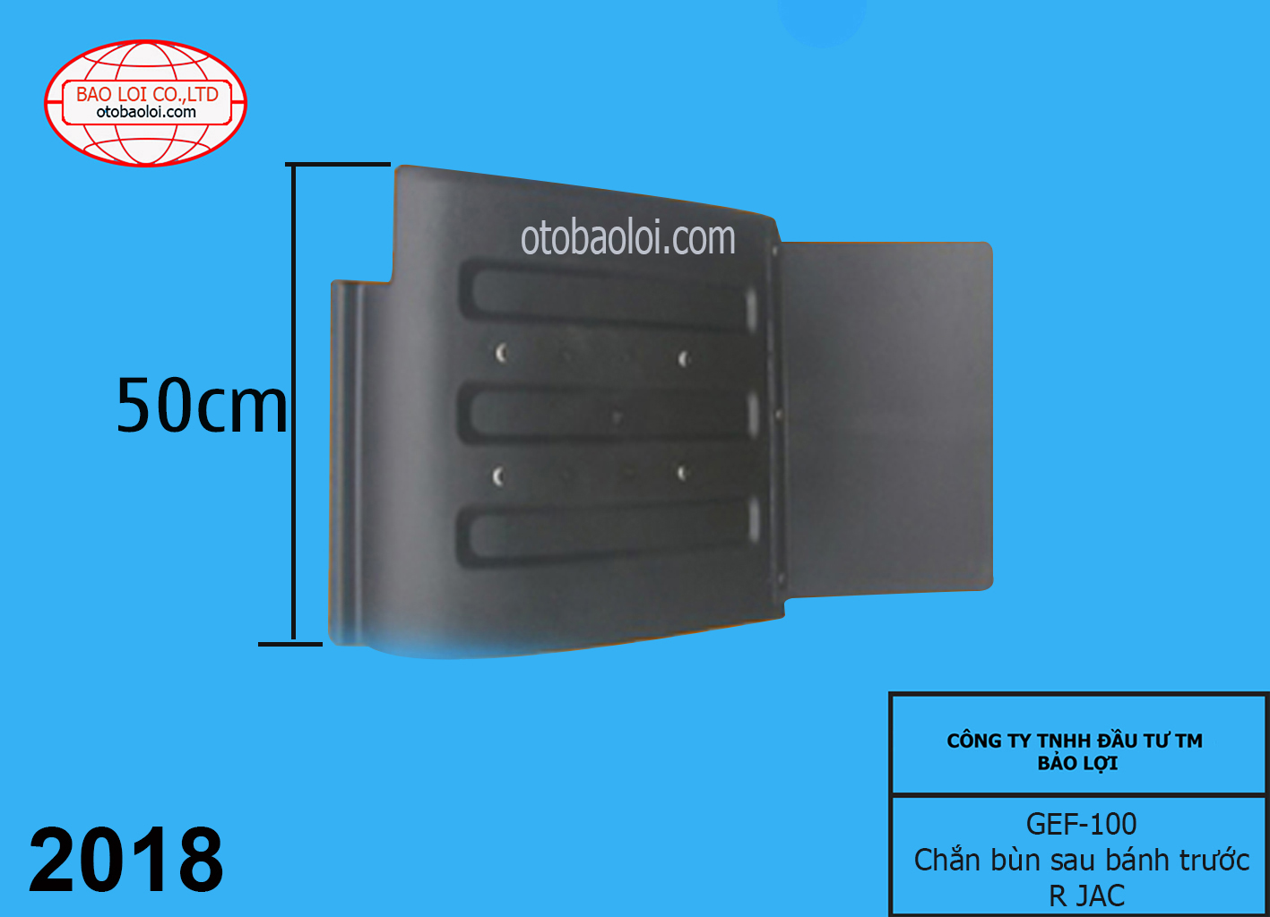 Chắn bùn sau bánh trước R JAC