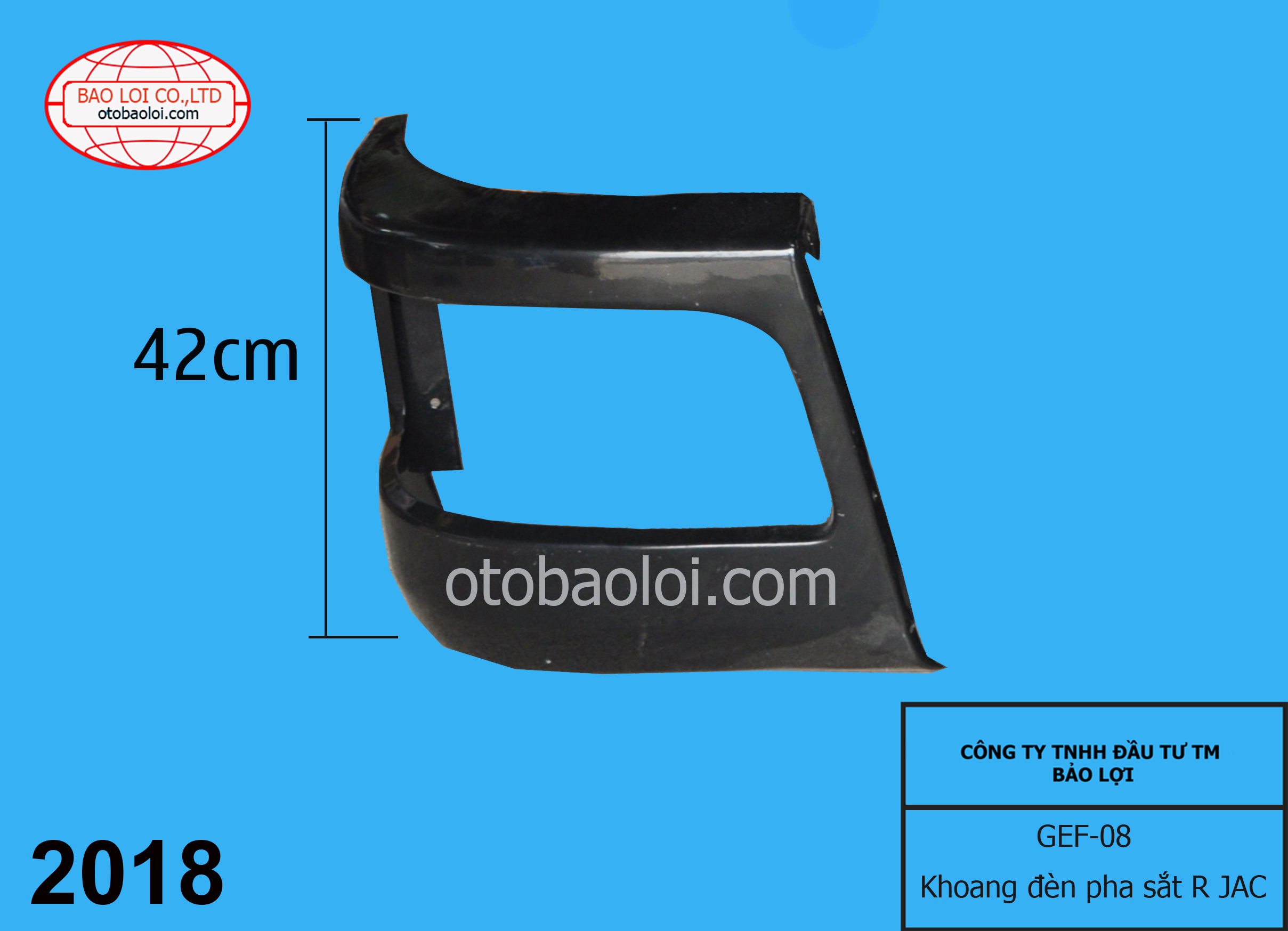 Khoang đèn pha sắt R JAC N94