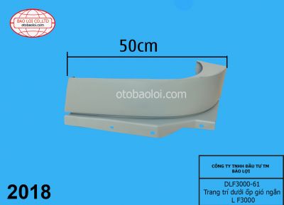 Trang trí dưới ốp gió ngắn L F3000