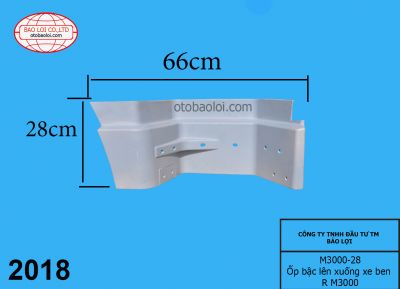 Ốp bậc lên xuống xe ben R M3000