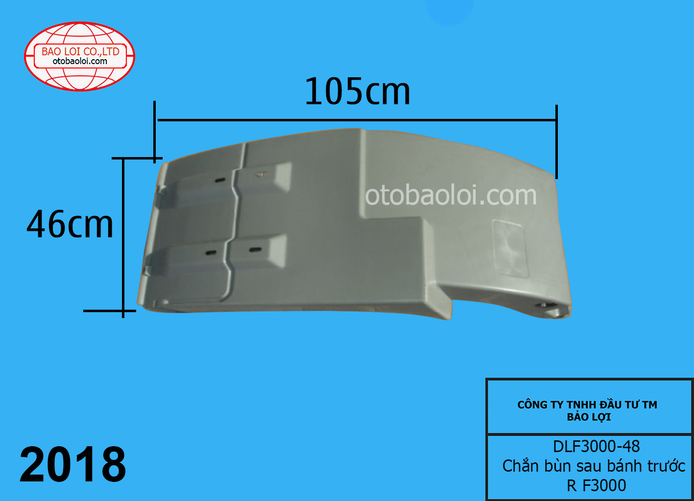 Chắn bùn sau bánh trước R F3000