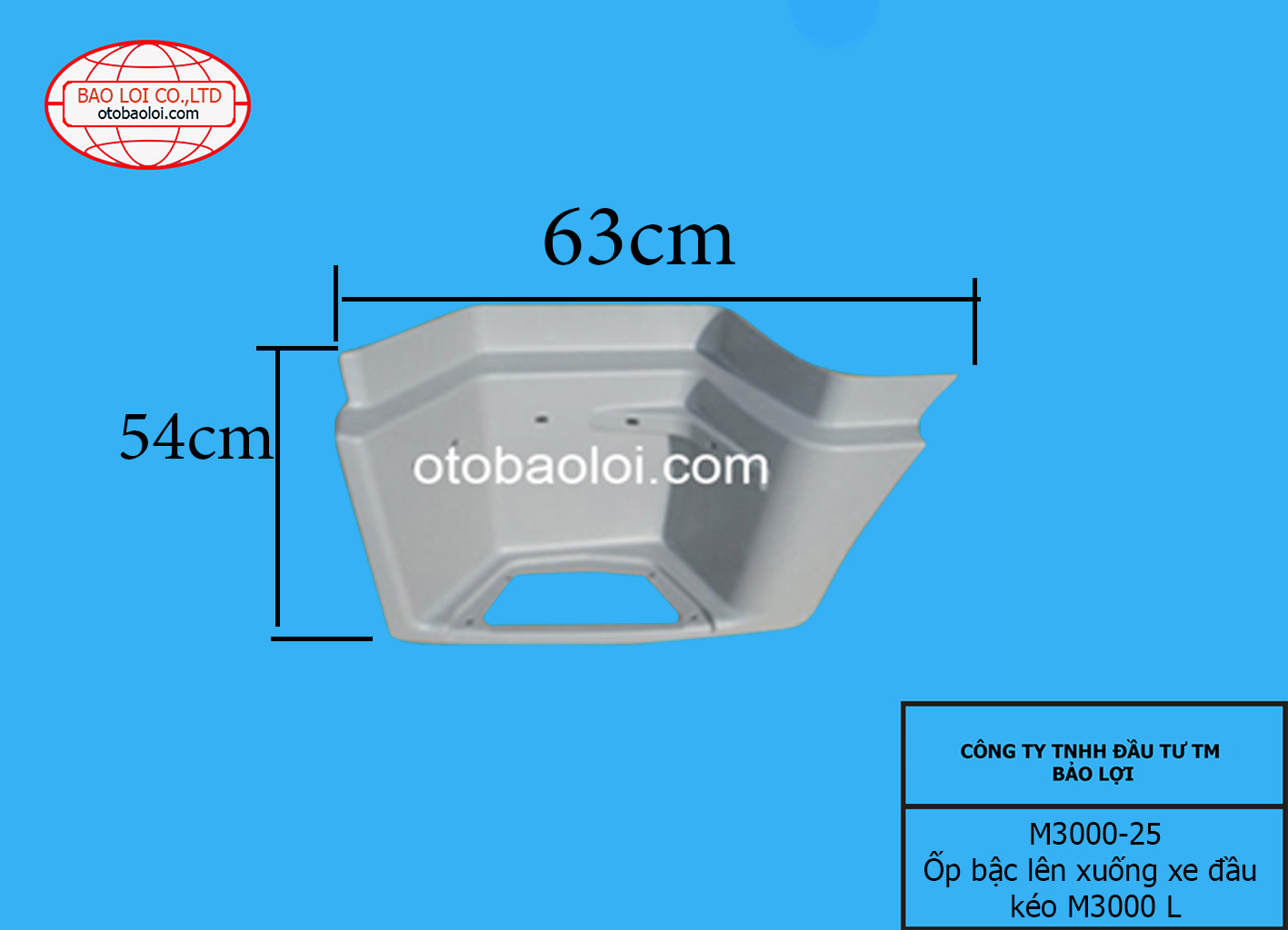 Ốp bậc lên xuống xe đầu kéo M3000 L