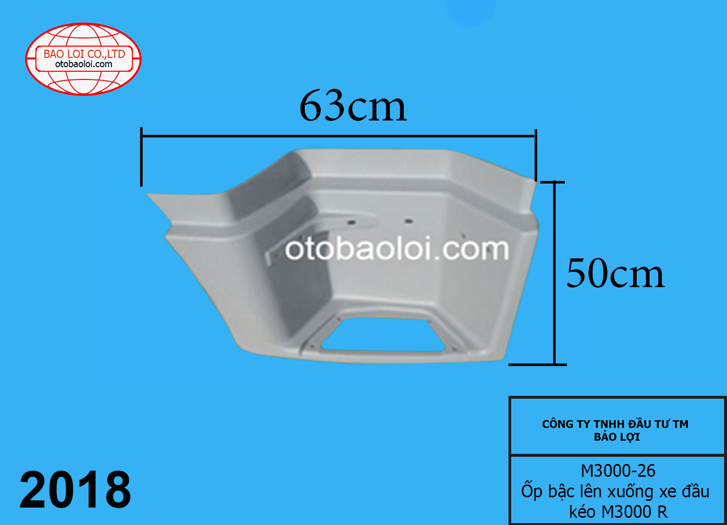 Ốp bậc lên xuống xe đầu kéo M3000 R