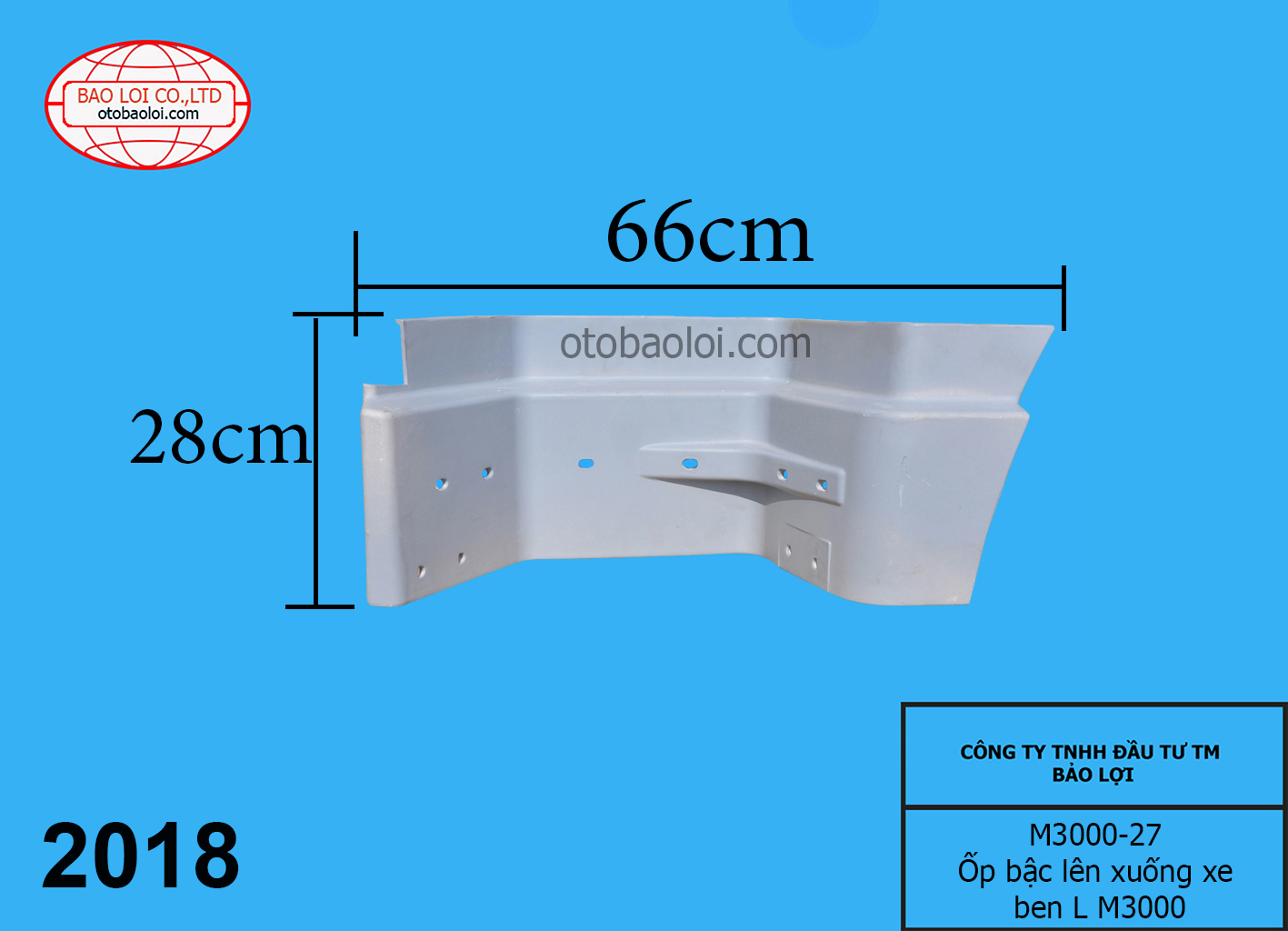 Ốp bậc lên xuống xe ben L M3000