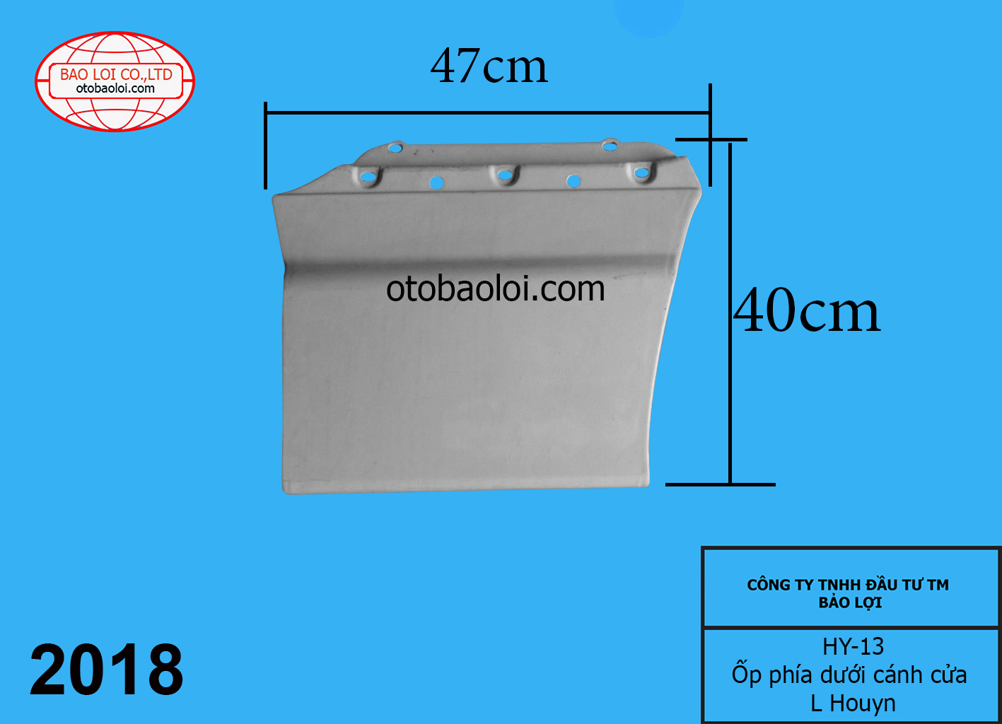 Ốp phía dưới cánh cửa L Houyn